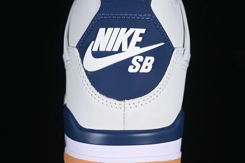 All categories Air Jordan Jordan series basketball shoes Air Jordan 4 GX foreign trade version Nk SB x Air Jordan 4 "Navy" AJ4 Joe 4 joint white and blue DR5415-100